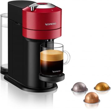 Nespresso Cafeteira Vertuo Next com Tecnologia de Extração Centrifusion, Versatil para Diferentes Medidas de Xícaras, Capacidade de 1,1 Litros, 110v, Vermelho Cereja