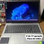 Notebook Dell Inspiron i15-3501-WA70S 15.6' HD 11ª Geração Intel Core i7 8GB 256GB SSD NVIDIA GeForce Windows 11 Prata