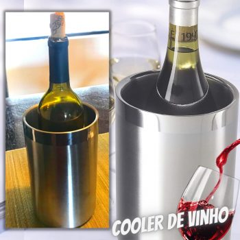 Oggi Refrigerador de vinho, aço inoxidável