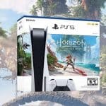 PlayStation 5 + Horizon Forbidden West + Headset sem fio Sony Pulse 3D Midnight Black para PS5