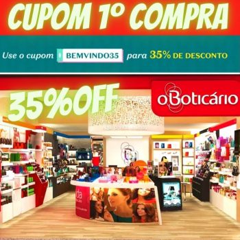 Primeira Compra com 35%OFF - Boticário
