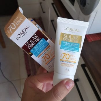 Protetor Solar Facial L'Oréal Paris Solar Expertise Toque Limpo Com Cor FPS 70, 40g, Incolor