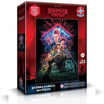 Quebra-cabeça, Stranger Things T. 3, 500 peças, Estrela - Exclusivo Amazon