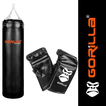 Saco De Pancada Profissional 120 cm + Luva Bate-Saco Gorilla
