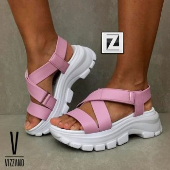 Sandália Vizzano Flatform Tratorada Feminina