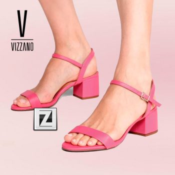 Sandália Vizzano Salto Médio Feminina