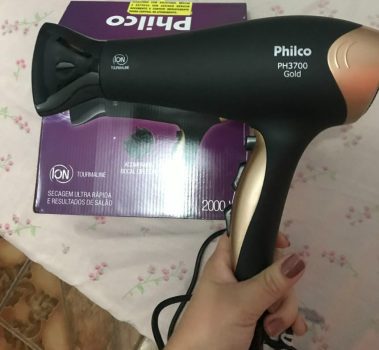 Secador de Cabelos Philco PH3700 Gold Preto 2000W