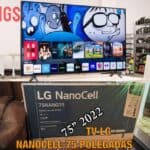 Smart TV 75" LG 4K NanoCell 75NANO75 HDMI 2.0, Nvidia GEFORCE NOW, ThinQAI, Smart Magic, Google, Alexa