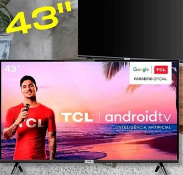 Smart TV LED 43" 4K TCL 43P615 com WiFi, Bluetooth, Google Assistant e Alexa