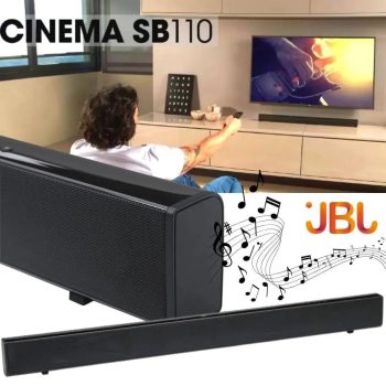 Soundbar JBL Cinema SB110 2.0 Canais 55W Com Bluetooth e Subwoofer Embutido - JBLSB110BLKBR