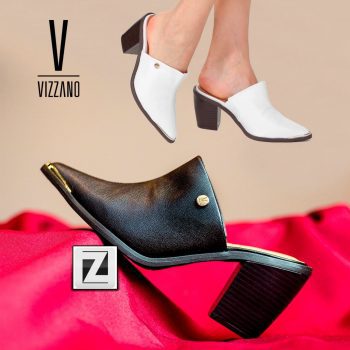 Tamanco Vizzano Salto Alto Bico Fino