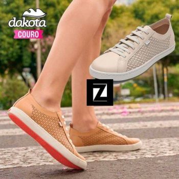 Tênis Couro Dakota Estampa Lateral Feminino