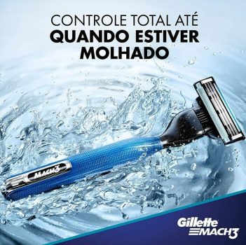 Aparelho de Barbear Gillette Mach3 Acqua-Grip