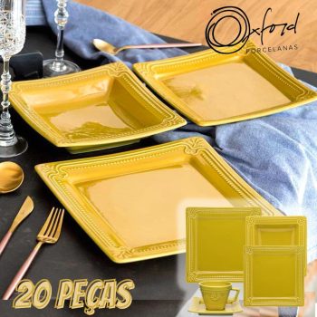 Aparelho de Jantar e Chá 20 Peças Minas Oxford
