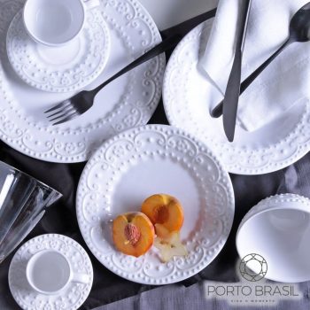 Aparelho De Jantar Porto Brasil Esparta Branco - 30 Pecas