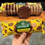 Biscoito Leite Maltado Cobertura Chocolate Piraquê Pacote 80g