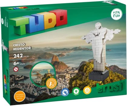 Blocos De Montar - Cristo Redentor - Marca Tudo Brasil - New Toys