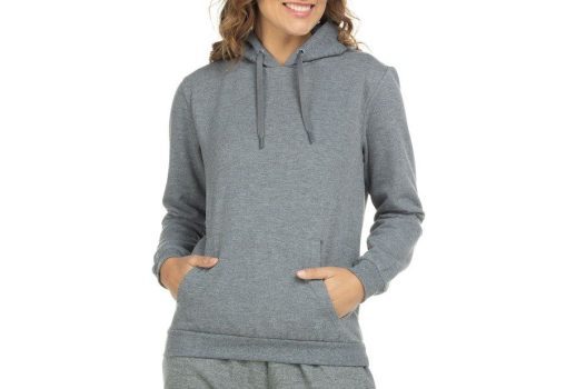 Blusão Oxer Feminino com Capuz Kanguru com Felpa