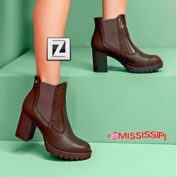 Bota Chelsea Mississipi Salto Médio Feminina