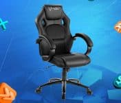 Cadeira Gamer Husky Gaming Snow, Preto, Cilindro de Gás Classe 4, Base em Metal, Roda em Nylon - HSN-BK