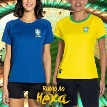 Camiseta do Brasil CBF Torcedora - Feminina