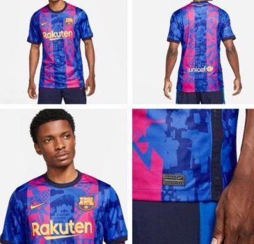 Camiseta Nike Barcelona III 2021/22 Torcedor Pro Masculina