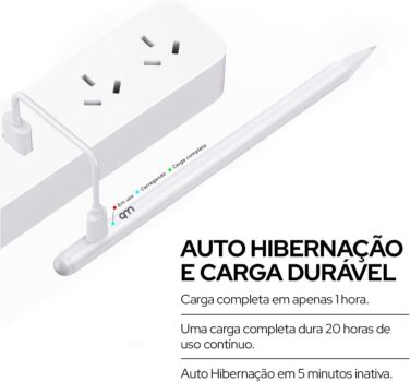 Caneta Pencil WB Para iPad com Palm Rejection e Ponta de Alta Precisão de 1.0mm - Branca (não compatível com iPads lançados antes de 2018)