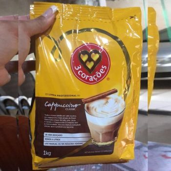 Cappuccino, Classic, Pacote, 1kg, 3 Corações