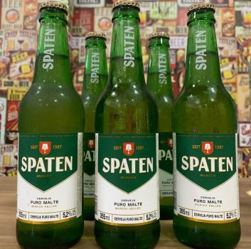 Cerveja Spaten Puro Malte Munich Helles Lager - 6 Unidades Long Neck 355ml