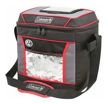 Coleman 9 latas refrigerador macio, vermelho