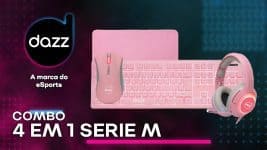 Combo Gamer 4 em 1 Dazz Serie M - Rosa