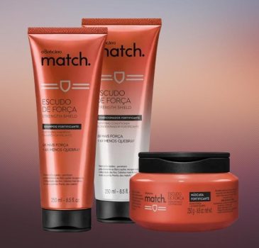 Combo Match Força: Shampoo, 250 ml + Condicionador, 250 ml + Máscara, 250 g