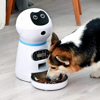 Comedouro Pet Automatico 3.5l Usb Com Temporizador E Gravador, Comedouro Automático Para Cães E Gatos, Comedouro Para Animais De Estimação De Pequeno / Médio Porte