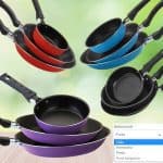 Conjunto de Frigideiras 3 Peças Antiaderente Techflon Nacional