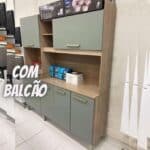 Cozinha Compacta Demóbile Select com Balcão - Nicho para Micro-ondas 6 Portas 2 Gavetas