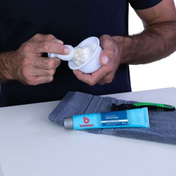 Creme de Barbear Bozzano Hidratação 65g, Bozzano, Cinza