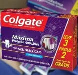 Creme Dental Colgate Máxima Proteção Anticáries mais Neutraçúcar 70g Promo Leve 3 Pague 2