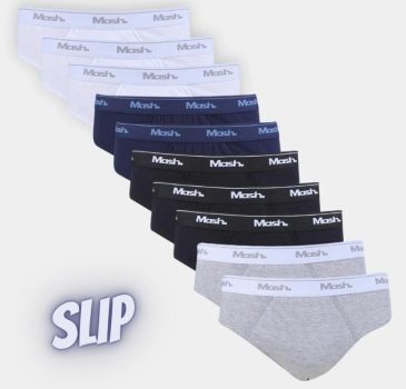 Cueca Slip Mash 10 Peças