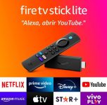 Fire TV Stick Lite Amazon com Alexa e Controle Remoto Full HD - 2ª Geração