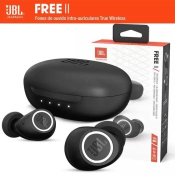 Fone de Ouvido Bluetooth JBL Free II True Wireless Intra-Auricular Branco - JBLFREEIITWSWHT