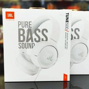 Fone de Ouvido JBL Tune 500 On Ear Branco - JBLT500WHT