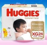 Fralda Huggies NATURAL CARE XG 24 unidades