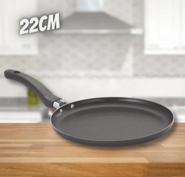 Frigideira Panquequeira Antiaderente 22 cm Preto