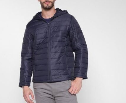 Jaqueta Broken Rules Puffer Capuz Masculina