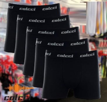Kit 5 Cuecas Boxer Algodão, Colcci, Masculino