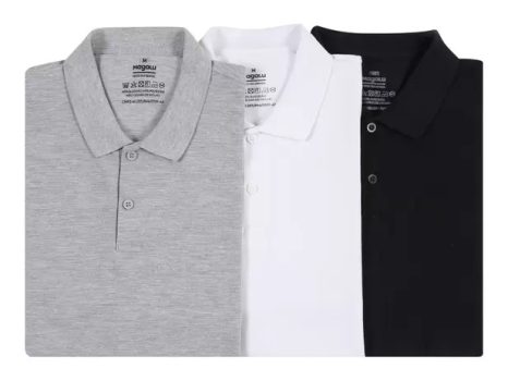 Kit Camisa Polo Vista Magalu Lisa (Várias Cores)