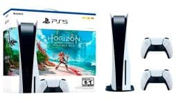 Kit Console Sony Playstation 5 + Horizon Forbidden West + Controle Sem fio PS5 DualSense