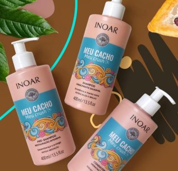 Kit Shampoo Condicionador e Leave-In Inoar - Meu Cacho Meu Crush