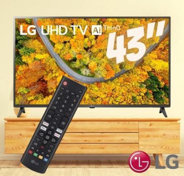 LG SMARTV 43 4K UHD BLUETOOH WIFI IA THINQ AI GOOGLE ASSIS ALEXA