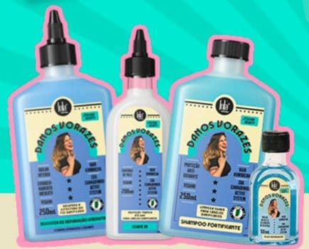 Lola Cosmetics Danos Vorazes Kit Booster + Finalizador + Shampoo + Oleo